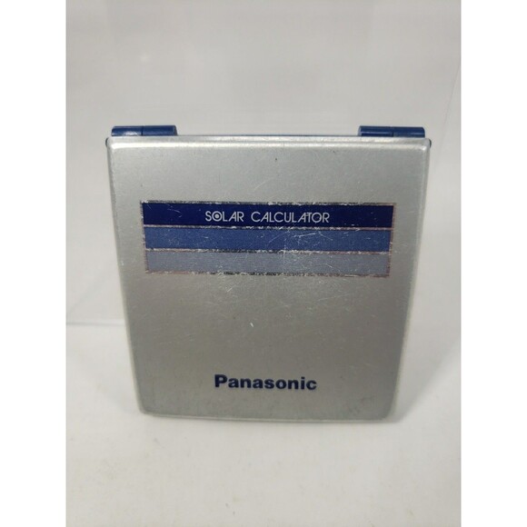 VTG Panasonic Solar Calculator JE-362NU Silver Folding Works Well Made in Japan - Picture 14 of 16